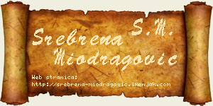Srebrena Miodragović vizit kartica